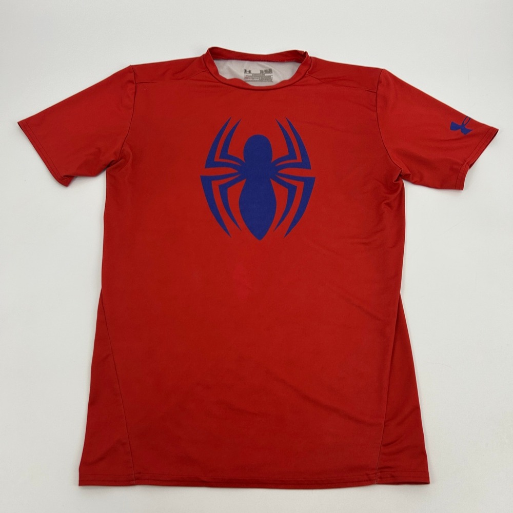 Under Armour Spider-Man Compression‎ HeatGear Shirt Men's Red XL